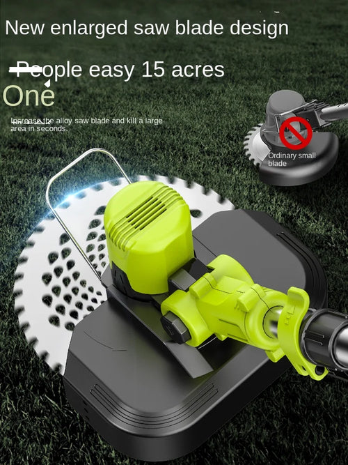 High Power Wireless Rechargeable Lithium-ion Household Electric Lawn Mower, Multifunctional Agricultural Weeding Tool