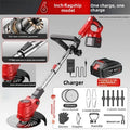 6 Inch Cordless Grass Trimmer 1 Battery 1 Charger Lithium Electric Weed Eater Telescopic Lawn Cutter for Home Garden