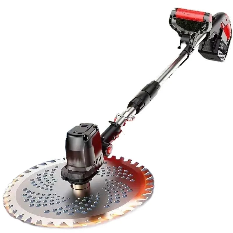 6 Inch Cordless Grass Trimmer 1 Battery 1 Charger Lithium Electric Weed Eater Telescopic Lawn Cutter for Home Garden