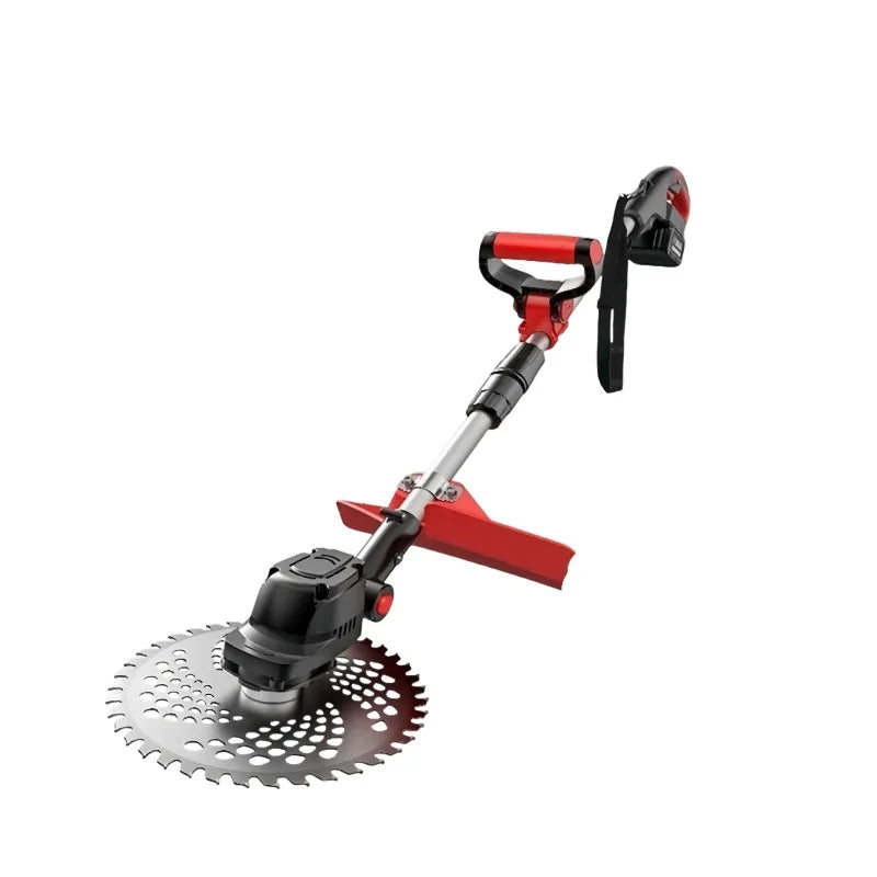 6 Inch Cordless Grass Trimmer 1 Battery 1 Charger Lithium Electric Weed Eater Telescopic Lawn Cutter for Home Garden