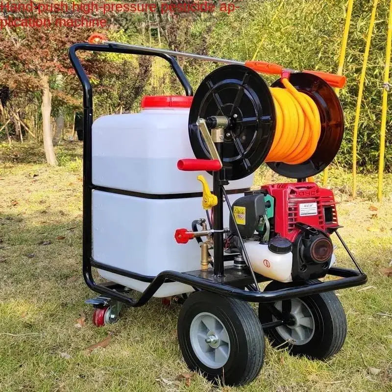 Push-Type Backpack Garden Sprayer Adjustable Spray High-Pressure Cleaning Disinfection Atomizer 60L Small Hand-Push Agricultural