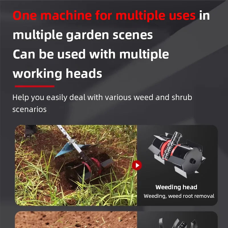 1800W High Power Electric Lawn Mower 220V Grass Trimmer with 10M Power Cord Multifunctional Garden Weeding Machine Pruning Tool