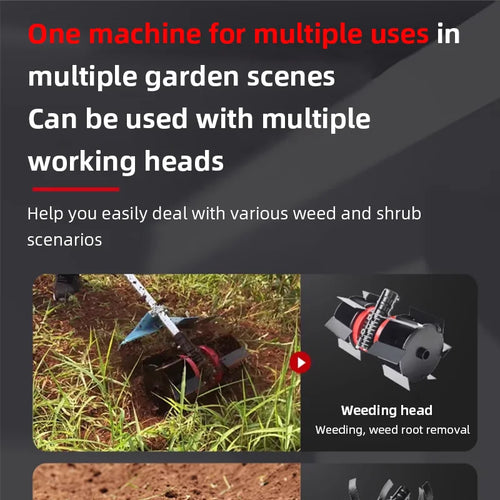 1800W High Power Electric Lawn Mower 220V Grass Trimmer with 10M Power Cord Multifunctional Garden Weeding Machine Pruning Tool