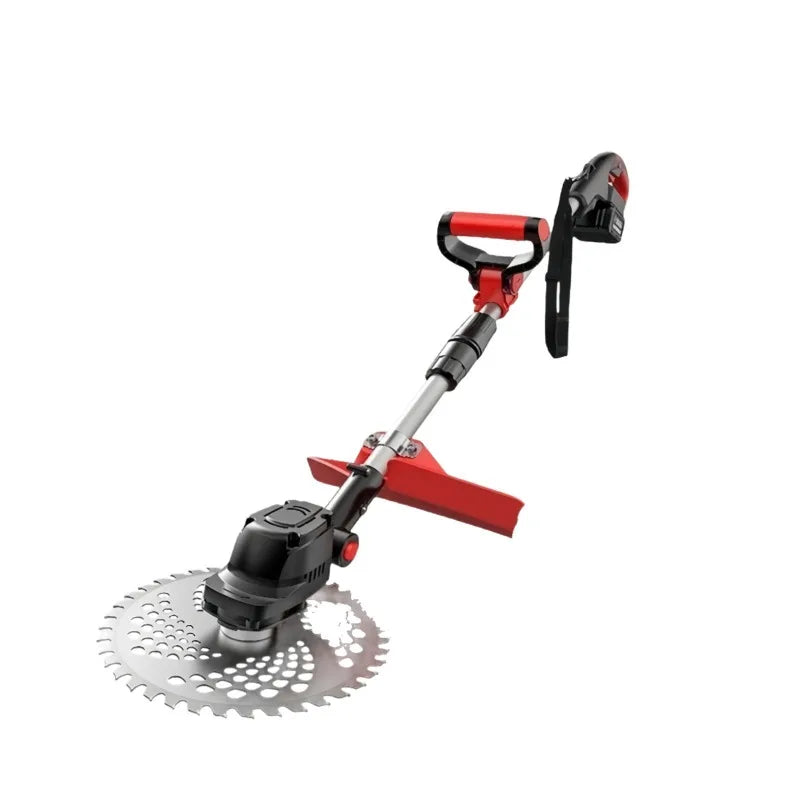 6 Inch Cordless Grass Trimmer 1 Battery 1 Charger Lithium Electric Weed Eater Telescopic Lawn Cutter for Home Garden