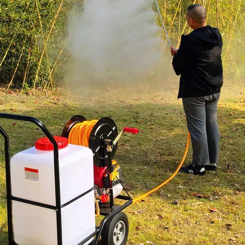Push-Type Backpack Garden Sprayer Adjustable Spray High-Pressure Cleaning Disinfection Atomizer 60L Small Hand-Push Agricultural